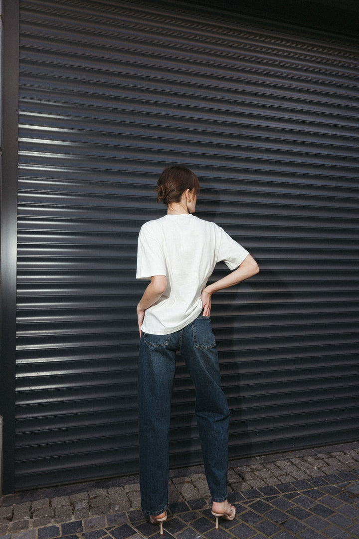 Tailored Waist T-Shirt – White