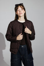 Load image into Gallery viewer, Brown Quilted Jacket
