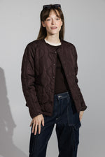 Load image into Gallery viewer, Brown Quilted Jacket