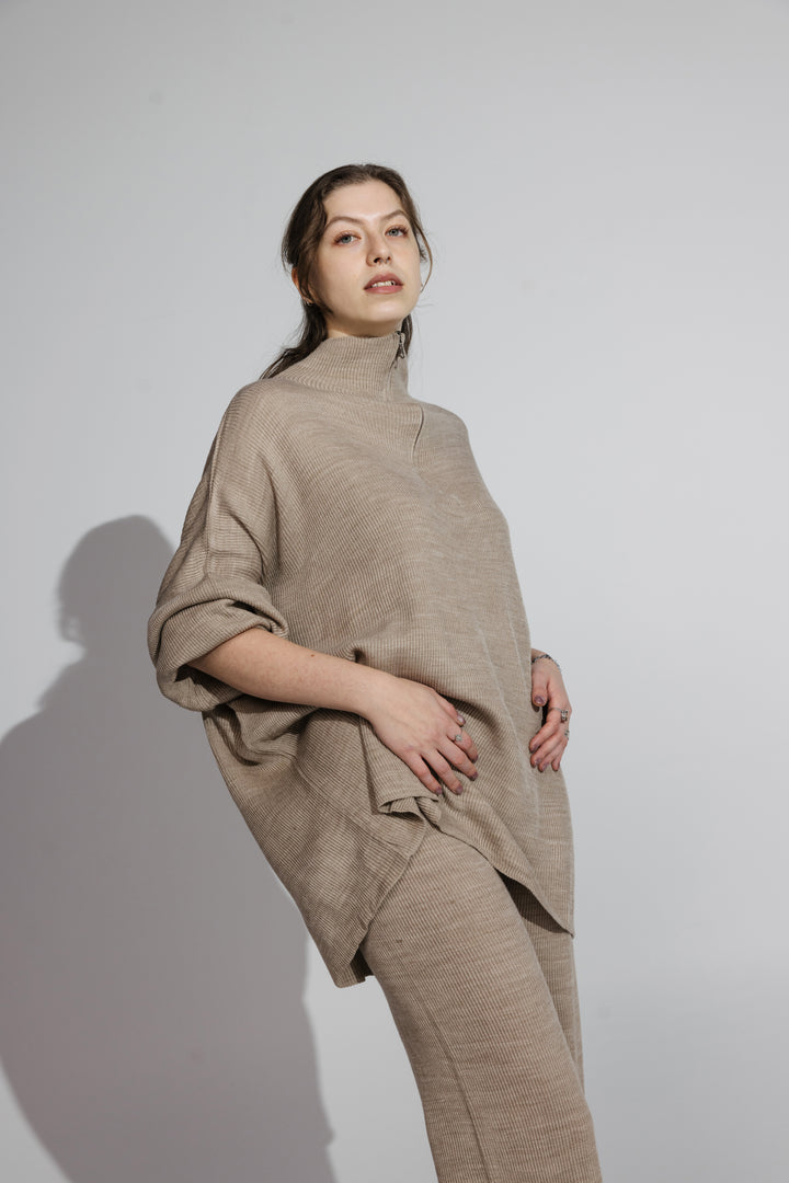 Comfortable Two-Piece Set – Beige