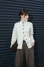 Load image into Gallery viewer, Button Cardigan – Ecru