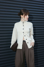 Button Cardigan – Ecru