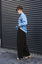 Load image into Gallery viewer, Pleated Belted Trousers – Dark Brown