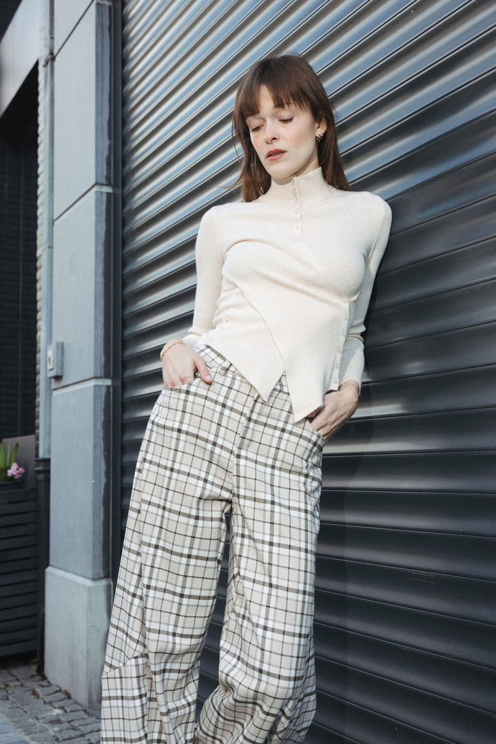 Patterned Baggy Trousers