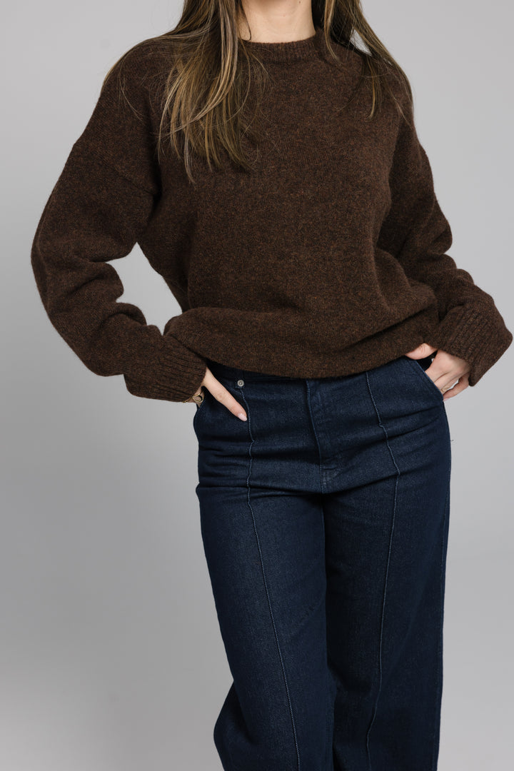 Woolblend Knitwear - Brown