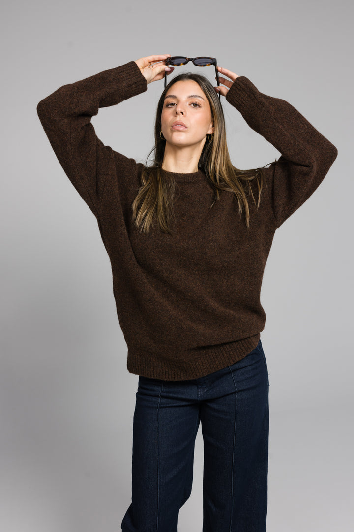 Woolblend Knitwear - Brown