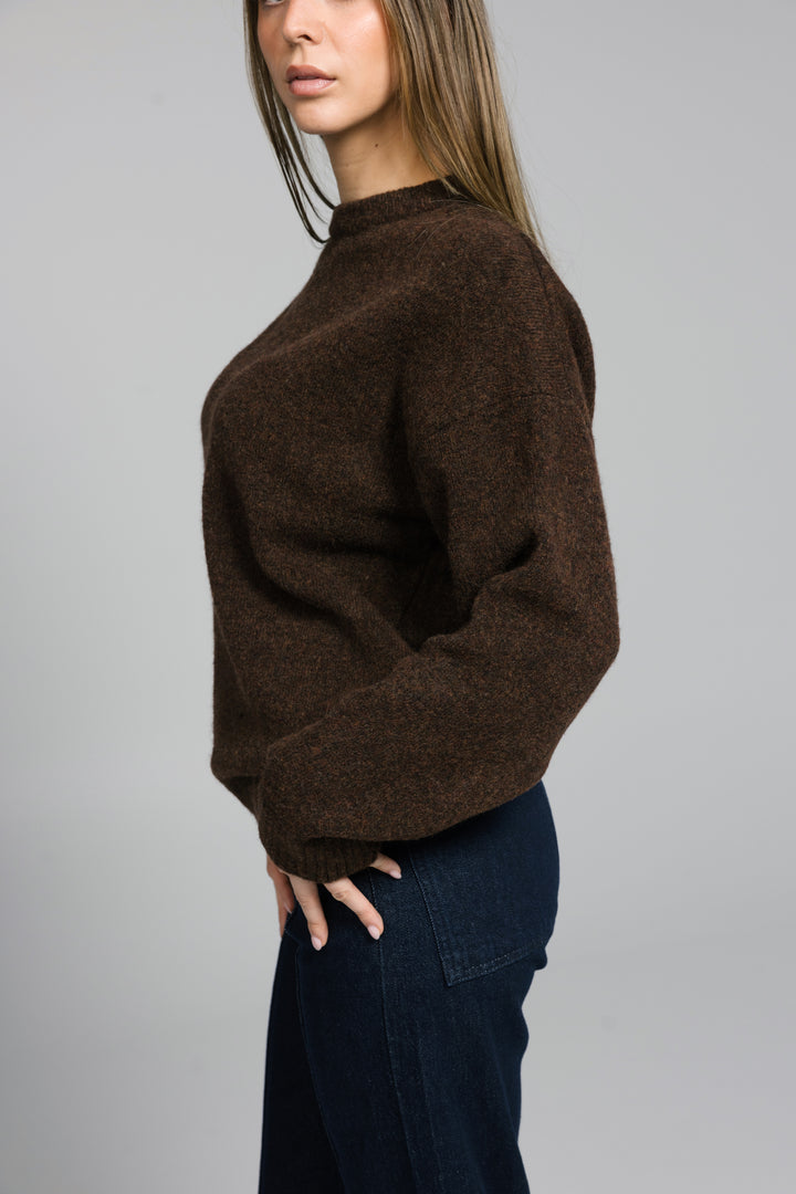 Woolblend Knitwear - Brown