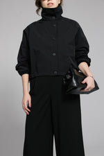 Load image into Gallery viewer, Short Parachute Jacket with High Collar