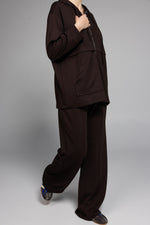 Load image into Gallery viewer, Zipped Lounge Set - Brown