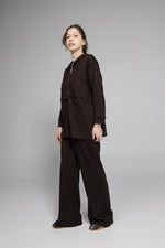 Load image into Gallery viewer, Zipped Lounge Set - Brown