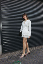 Load image into Gallery viewer, Lace Detail Mini Dress – White