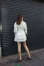 Load image into Gallery viewer, Lace Detail Mini Dress – White