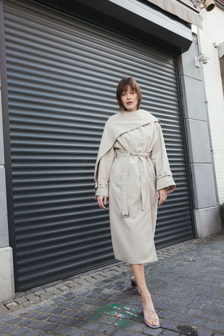 Draped Detail Trenchcoat – Limited Edition