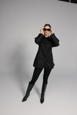 Load image into Gallery viewer, Tailored Blouse with Front Pleat Detail