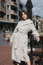 Load image into Gallery viewer, Draped Detail Trenchcoat – Limited Edition