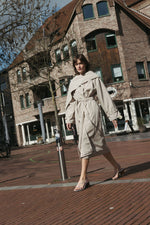 Load image into Gallery viewer, Draped Detail Trenchcoat – Limited Edition