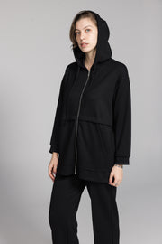 Zipped Lounge Set - Black