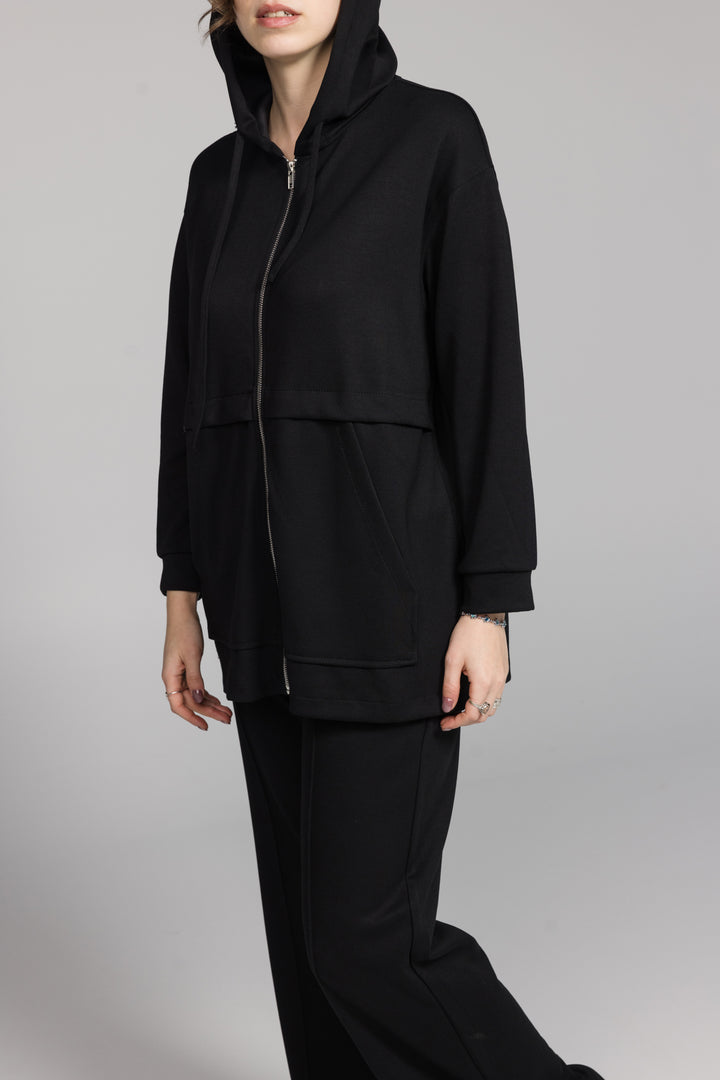 Zipped Lounge Set - Black