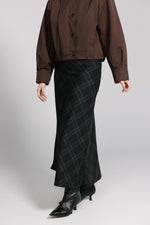 Load image into Gallery viewer, Plaid Midi Skirt