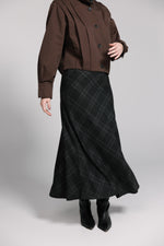 Load image into Gallery viewer, Plaid Midi Skirt