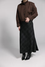 Load image into Gallery viewer, Plaid Midi Skirt