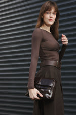 Load image into Gallery viewer, Modal Cashmere Blend Top – Brown