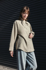 Load image into Gallery viewer, Scarf Collar Blouse – Mint