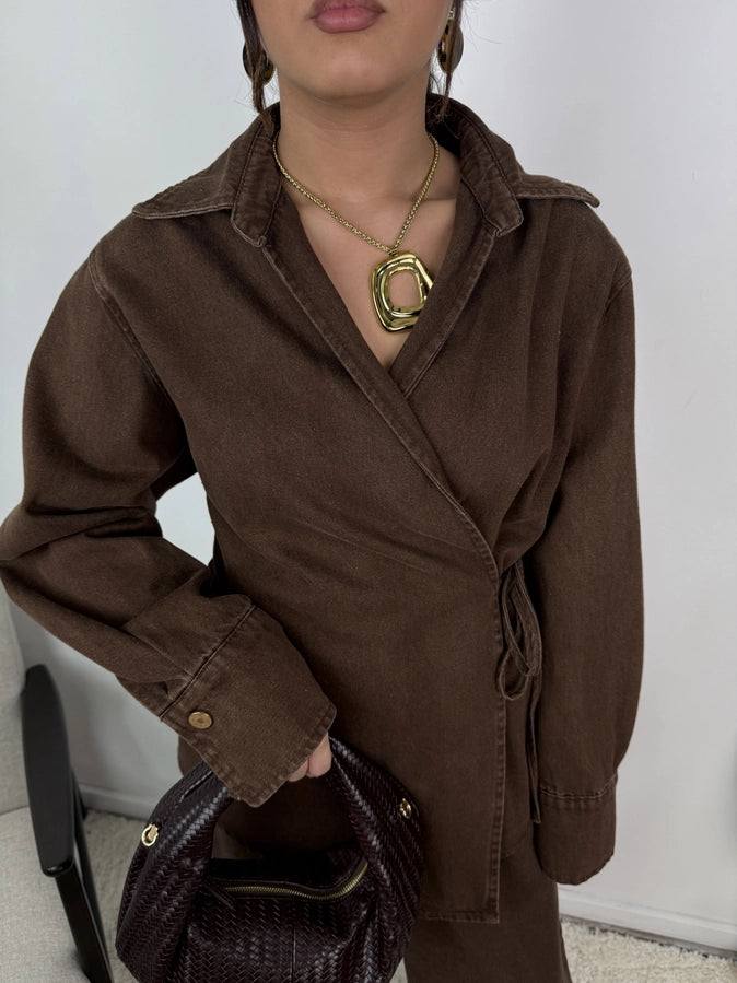 Denim Set - Brown