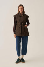 Load image into Gallery viewer, Quilted bodywarmer - Brown