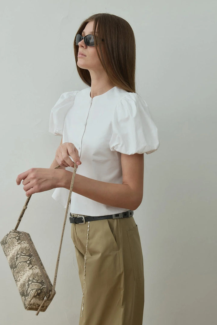 Shirt with puff sleeves - Suud Collection