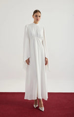 Load image into Gallery viewer, Elora Satin Dress - White