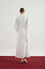 Load image into Gallery viewer, Elora Satin Dress - White