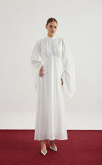 Load image into Gallery viewer, Elora Satin Dress - White