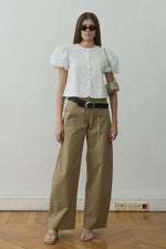 Load image into Gallery viewer, Camel Raffy Wide Leg Pants -  Suud Collection