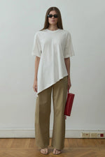 Load image into Gallery viewer, Camel Raffy Wide Leg Pants -  Suud Collection