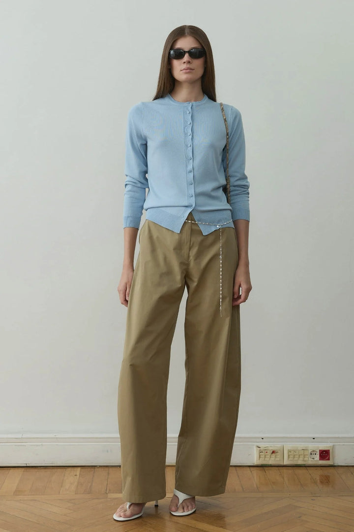 Camel Raffy Wide Leg Pants -  Suud Collection