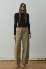 Load image into Gallery viewer, Camel Raffy Wide Leg Pants -  Suud Collection