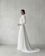 Load image into Gallery viewer, Elena Mermaid Gown - White