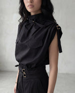 Load image into Gallery viewer, Noir Silky Top