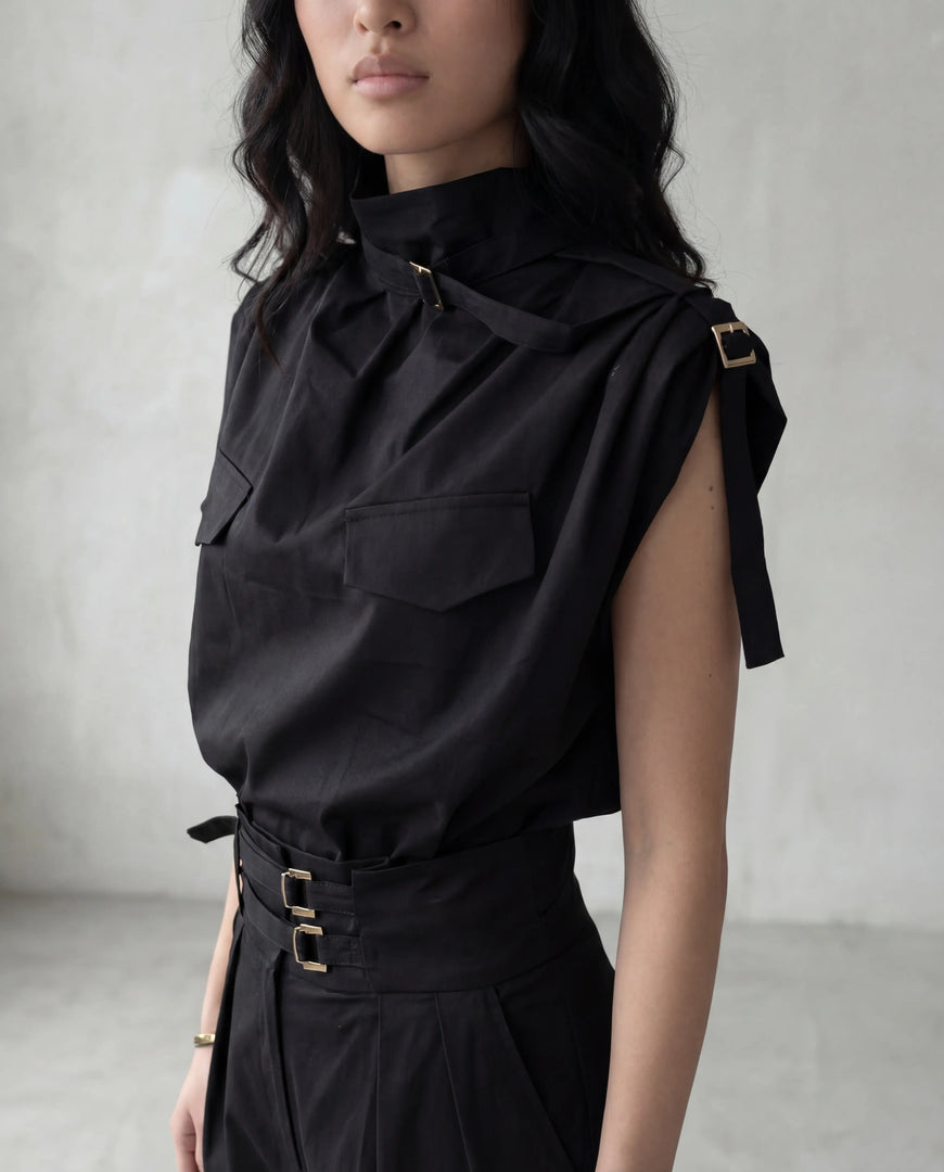 Noir Silky Top