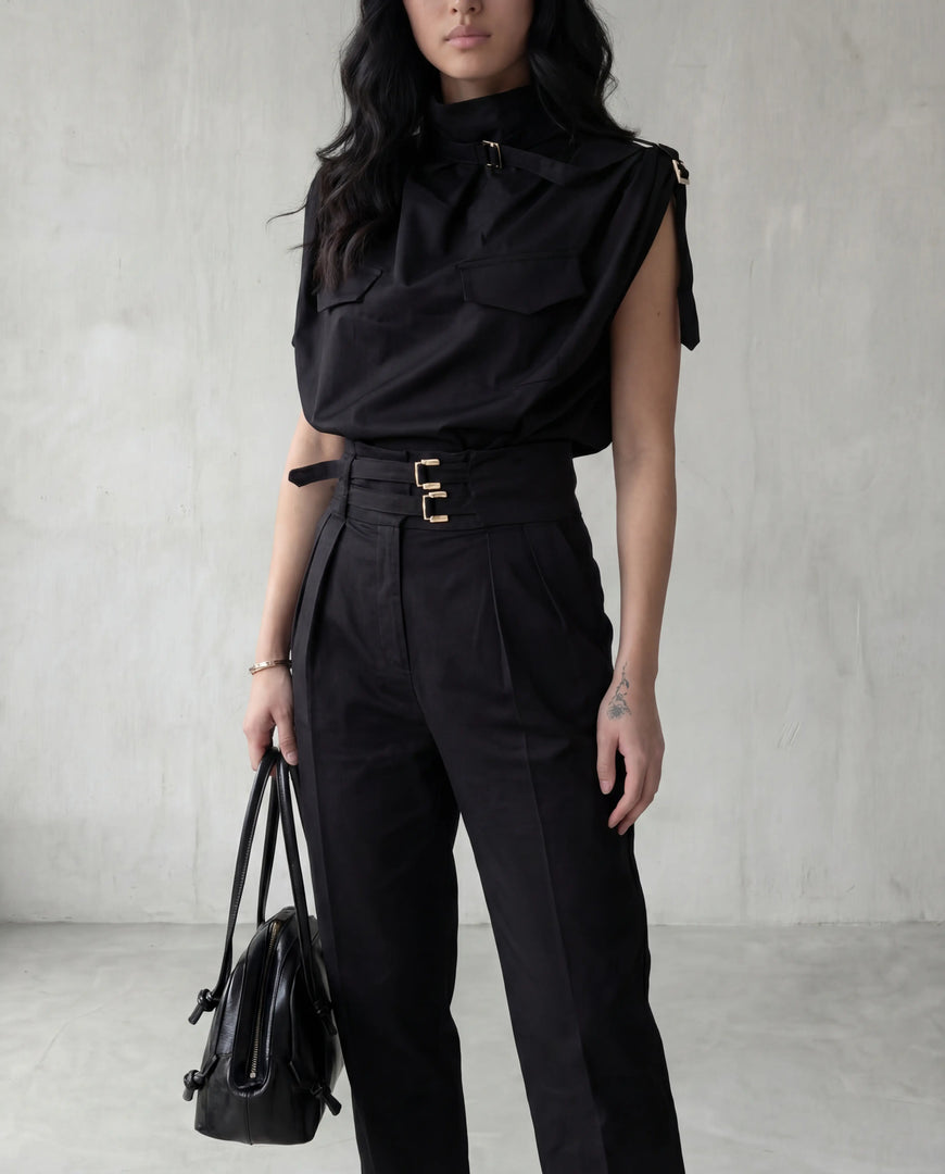Noir Tailored Trousers