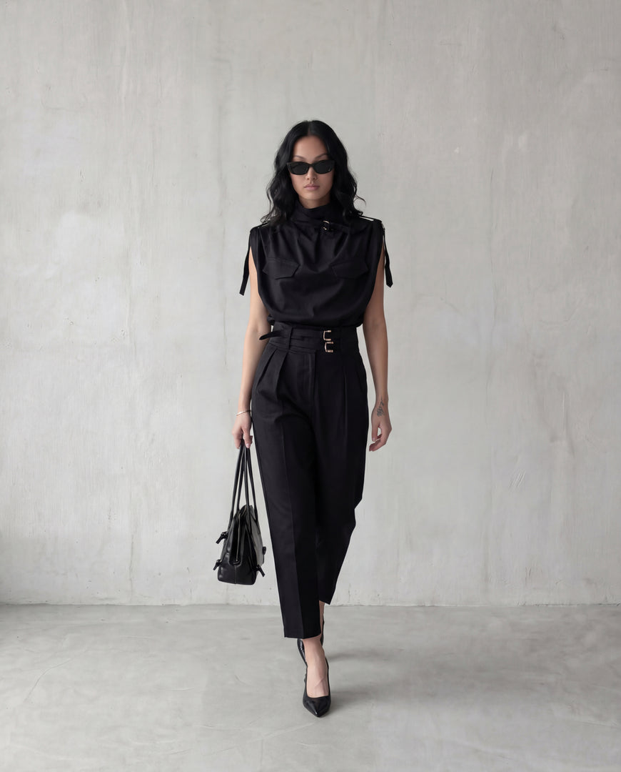 Noir Tailored Trousers