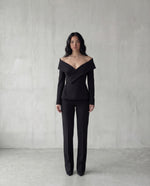 Load image into Gallery viewer, Tailored Suit Pants Noir