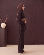 Load image into Gallery viewer, High Neck Two-Piece Set - dark brown