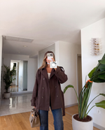 Load image into Gallery viewer, High neck short  trenchcoat - Brown