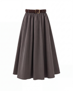 Load image into Gallery viewer, Parachute A-Line Skirt – Dark Brown