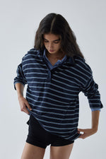 Load image into Gallery viewer, Striped Polo Shirt