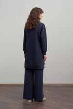 Load image into Gallery viewer, Cotton shirt with chest pocket - Navy