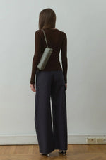 Load image into Gallery viewer, Navy Raffy Wide Leg Pants - Suud Collection