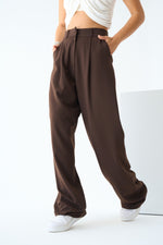 Load image into Gallery viewer, Elegant Wide-Leg Trousers